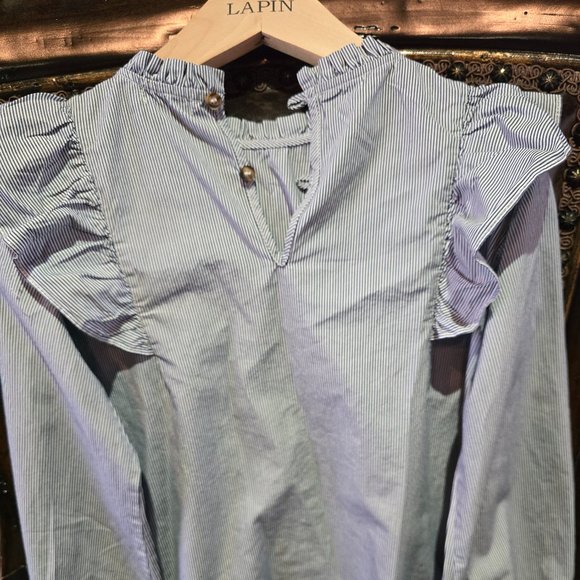 GIRLS BLUE COTTON SHORTS SET - Picture 4 of 6